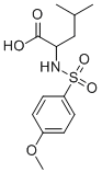 CAS#: 68377-65-1, 2-{[(4-Methoxyphenyl)Sulfonyl]Amino}-4-Methylpentanoic Acid
