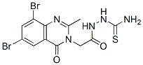 CAS#: 68377-74-2, [[2-(6,8-Dibromo-2-Methyl-4-Oxo-Quinazolin-3-Yl)Acetyl]Amino]Thiourea