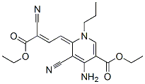 CAS 登录号:68379-27-1, (6E)-4-氨基-5-氰基-6-(3-氰基-3-乙氧羰基-丙-2-烯亚基)-1-丙基-吡啶-3-羧酸乙酯