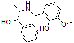 CAS 登录号：68398-02-7， alpha-[1-[(2-羟基-3-甲氧基苄基)氨基]乙基]苄醇