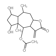 CAS#: 6851-56-5, (3aR)-4beta-Acetoxy-3a,4,4a,5,6,7,7aalpha,8,9,9abeta-Decahydro-5alpha,7beta-Dihydroxy-4abeta,8alpha-Dimethyl-3-Methyleneazuleno[6,5-b]Furan-2(3H)-One