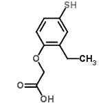 CAS 登录号：685138-87-8， (2-乙基-4-硫基苯氧基)乙酸