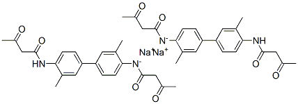 CAS#: 68540-94-3, N,N'-(3,3'-Dimethyl[1,1'-Biphenyl]-4,4'-Diyl)Bis[3-Oxobutyramide], Disodium Salt