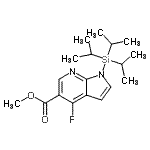 CAS 登录号：685513-92-2， 甲基4-氟-1-(三异丙基硅烷基)-1H-吡咯并[2,3-b]吡啶-5-羧酸酯