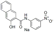 CAS 登录号:68556-08-1, 3-羟基-N-(3-硝基苯基)萘-2-甲酰胺钠盐