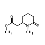 CAS 登录号：68567-63-5， 甲基(1-甲基-6-硫代-2-哌啶基)乙酸酯