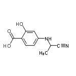 CAS 登录号：68575-96-2， 4-[(1-氰基乙基)氨基]-2-羟基苯甲酸