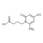 CAS 登录号：685862-22-0， 4-(4-羟基-6-甲基-2-氧代-1(2H)-吡啶基)丁酸