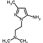 CAS 登录号：685892-22-2， 1-[2-(二甲基氨基)乙基]-3-甲基-1H-吡唑-5-胺