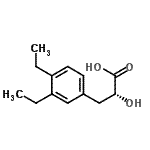 CAS 登录号：686298-21-5， (2R)-3-(3,4-二乙基苯基)-2-羟基丙酸
