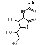 CAS 登录号：686299-03-6， N-[5-(1,2-二羟基乙基)-4-羟基-2-氧代四氢-3-呋喃基]乙酰胺