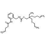 CAS#: 68683-46-5, 2,2-bis(allyloxymethyl)butyl N-[[2-(allyloxycarbonylamino)phenyl]methyl]carbamate