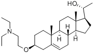 CAS 登录号：68710-60-1， (3-beta,20R)-3-(2-(二乙基氨基)乙氧基)孕甾-5-烯-20-醇