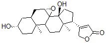 CAS 登录号：6875-16-7， 7beta,8-环氧-3beta,14-二羟基-5beta-心甾-20(22)-烯内酯