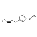 CAS#: 687602-59-1, 2-(3-Methoxy-1,2-oxazol-5-yl)-N-methylethanamine