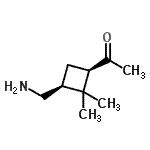 CAS 登录号：687612-10-8， 1-[(1R,3S)-3-(氨基甲基)-2,2-二甲基环丁基]乙酮