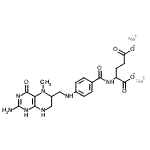 CAS#: 68792-52-9, Disodium 2-[(4-{[(2-amino-5-methyl-4-oxo-1,4,5,6,7,8-hexahydro-6-pteridinyl)methyl]amino}benzoyl)amino]pentanedioate