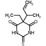 CAS#: 688013-17-4, 5-(3-Buten-2-yl)-5-ethyl-2-thioxodihydro-4,6(1H,5H)-pyrimidinedione