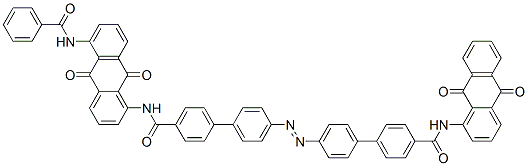 CAS#: 68834-01-5, 4'-[[4'-[[[5-(Benzoylamino)-9,10-Dihydro-9,10-Dioxo-1-Anthryl]Amino]Carbonyl][1,1'-Biphenyl]-4-Yl]Azo]-N-(9,10-Dihydro-9,10-Dioxo-1-Anthryl)[1,1'-Biphenyl]-4-Carboxamide