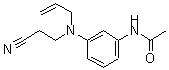 CAS 登录号：68877-64-5， N-[3-[(2-氰基乙基)-2-烯丙基氨基]苯基]-乙酰胺