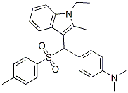 CAS#: 68912-03-8, 4-[(1-Ethyl-2-Methyl-1H-Indol-3-Yl)[(4-Methylphenyl)Sulfonyl]Methyl]-N,N-Dimethylbenzenamine