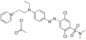 CAS 登录号：68929-03-3， 1-[2-[[4-[[2,5-二氯-4-[(二甲基氨基)磺酰基]苯基]偶氮]苯基]乙基氨基]乙基]吡啶鎓乙酸盐