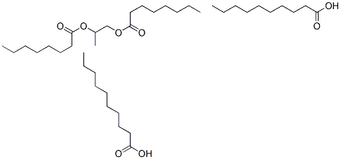 CAS 登录号：68988-72-7， 癸酸与辛酸混合物丙二醇二酯