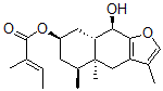 CAS#: 6902-62-1, (Z)-2-Methyl-2-Butenoic Acid (4aR)-4,4a,5,6,7,8,8abeta,9-Octahydro-9alpha-Hydroxy-3,4abeta,5beta-Trimethylnaphtho[2,3-b]Furan-7alpha-Yl Ester
