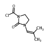 CAS#: 69048-84-6, 3-(2-Methyl-1-propen-1-yl)-2-oxo-1-imidazolidinecarbonyl chloride