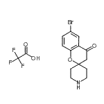 CAS 登录号：690632-09-8， 6-溴螺[苯并吡喃-2,4'-哌啶]-4(3H)-酮三氟乙酸盐(1:1)