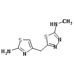 CAS#: 690642-84-3, 5-[(2-Amino-1,3-thiazol-4-yl)methyl]-N-methyl-1,3,4-thiadiazol-2-amine