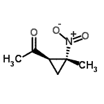 CAS 登录号：69102-26-7， 1-[(1R,2R)-2-甲基-2-硝基环丙基]乙酮