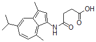 CAS#: 69174-75-0, 4-((3,8-Dimethyl-5-(1-methylethyl)-1-azulenyl)amino)-4-oxobutanoic acid
