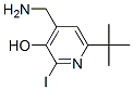 CAS#: 69213-46-3, 4-(Aminomethyl)-6-(1,1-Dimethylethyl)-2-Iodo-3-Pyridinol