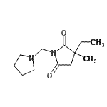 CAS 登录号：692254-43-6， 3-乙基-3-甲基-1-(1-吡咯烷基甲基)-2,5-吡咯烷二酮