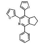 CAS#: 692729-84-3, 3,4-Di(2-furyl)-1-(2-pyridinyl)-6,7-dihydro-5H-cyclopenta[c]pyridine