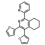 CAS#: 692729-85-4, 3,4-Di(2-furyl)-1-(2-pyridinyl)-5,6,7,8-tetrahydroisoquinoline