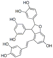 CAS 登录号：69297-49-0， 4-(2-(2-(3,4-二羟基苯基)-3-(3,5-二羟基苯基)-2,3-二氢-6-羟基-4-苯并呋喃基)乙烯基)-1,2-苯二酚