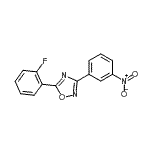 CAS#: 693236-20-3, 5-(2-Fluorophenyl)-3-(3-nitrophenyl)-1,2,4-oxadiazole