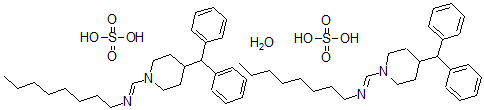 CAS 登录号：69365-66-8， 苯辛替明硫酸盐半水合物