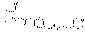 CAS 登录号：69365-69-1， 4-(3,4,5-三甲氧基苯甲酰基氨基)-苯乙酮 O-(2-吗啉基乙基)肟