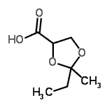 CAS#: 694429-19-1, 2-Ethyl-2-methyl-1,3-dioxolane-4-carboxylic acid