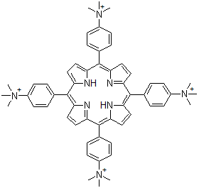 CAS 登录号：69458-19-1， alpha,beta,gamma, delta-四(4-N-三甲基氨基苯基)卟吩