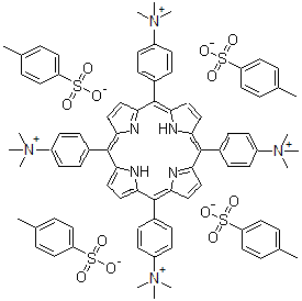 CAS#: 69458-20-4, 4,4',4'',4'''-(5,10,15,20-porphyrintetrayl)tetrakis(n,n,n-trimethylanilinium) tetrakis(4-methylbenzenesulfonate)