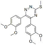 CAS#: 69482-98-0, 5,6-Bis(3,4-Dimethoxyphenyl)-3-Methylthio-1,2,4-Triazine