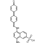 CAS 登录号：6949-03-7， 8-氨基-5-{2-[4'-氧代-1,1'-联(2,5-环己二烯-1-亚基)-4-亚基]肼基}-2-萘磺酸