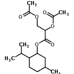 CAS#: 69502-99-4, 2-Isopropyl-5-methylcyclohexyl 2,3-diacetoxypropanoate
