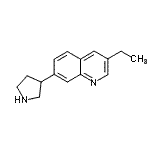 CAS#: 695185-28-5, 3-Ethyl-7-(3-pyrrolidinyl)quinoline