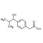 CAS 登录号：69519-08-0， [4-(1-羟基-2-甲基丙基)苯基]乙酸