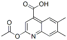 CAS 登录号：69552-20-1， 2-(乙酰氧基)-6,7-二甲基-4-喹啉羧酸